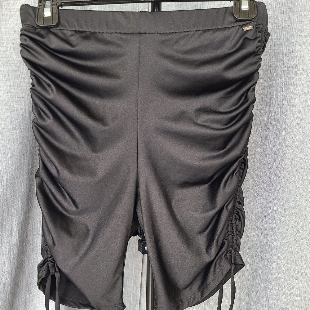 Guess Black Women's Swimwear/Activewear Hi-Rise Adjustable Length Size XL